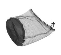 BELLIFFY Large Capacity Transparent Mesh Beach Tote Bag with Drawstring Closure Foldable Portable Swim and Travel Organizer for Women for Makeup Toiletries and Outdoor Activities