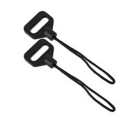 BELLIFFY Lens Cap Keeper with Strong Bearing Weight and Small Size, 2pcs Abs Camera Strap Adapters Suitable for Strap Width ≤11mm, 1.3mm Nylon Wire Loop for Secure Connection to Camera