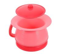 BELLIFFY Lidded Baby Potty with Handle, Portable Toddler Travel Urinal Pot, Pink Unisex Bedside Chamber Pot for Kids Training and Bathroom Safety