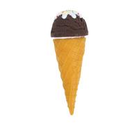 BELLIFFY Lifelike Mini Ice Cream Cone Model, Artificial Waffle Cone Prop with Cream Texture, Realistic Fake Dessert for Photography and Business Display