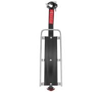 BELLIFFY Lightweight Aluminum Alloy Bike Rear Rack with Quick-release Mount Compact Design Black Bike Carrier Shelf and Short Trip Luggage Carrying Random Color