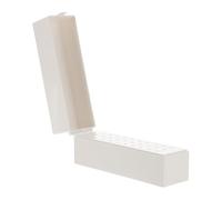 BELLIFFY Manicure Drill Bit Storage Box 30 Holes Plastic Nail Grinding Head Organizer Case for Nail Art Salon and Professional Use