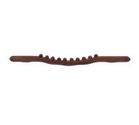 BELLIFFY Massage Stick Body Scraping Stick Beech Wood Deep Carbonized 10 Beads Design Does Not Hurt Skin Refines for Face and Back Relaxation People Busy with Work Or Inconvenient Legs