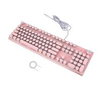 BELLIFFY Mechanical Keyboard Wired Punk Keyboard Retro Style Comfortable Hand Feeling for Laptop Desktop