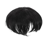 BELLIFFY Men's Short Hair Topper Human Hair Wig Extensions for Receding Hairline Comfortable Breathable Hairpiece for Men