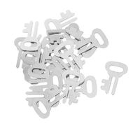 BELLIFFY Metal Money Can Lock Keys Easy Handling 20pcs Silver-Colored Safe Lock Accessories with User-Friendly Design for Coin Bank and Money Jar