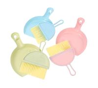 BELLIFFY Mini Broom and Dustpan Set 6 Pieces for Hamster and Guinea Pig Cage Cleaning, Portable Small Brush Kit Handle, Colorful Pet Supplies for Small Animal Habitat Maintenance