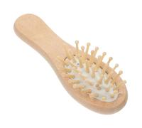 BELLIFFY Mini Wooden Detangling Hair Brush Cushion Massager Comb for Boys and Girls Adults Travel Hair Care Comb Small Massage Tool