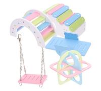 BELLIFFY Multipurpose Exercise House for Chinchilla Hamster Hideout Swing Toy Guinea Pig Boredom Breaker Rat Fitness Toy