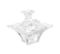 BELLIFFY Multipurpose Nail Art Liquid Holder Cup with Lid Crystal Glass Manicure Pen Cleaning Cup for Acrylic Nail Tools in Iridescent Color and Home Use