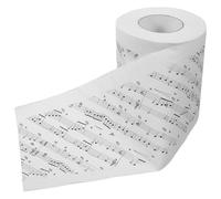 BELLIFFY Music Notes Toilet Paper Roll Artistic Printed Bathroom Tissue Soft Paper for Music Lovers and Musicians Safe and Unique Decorative Bathroom Essential