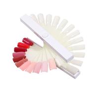 BELLIFFY Nail Color Display Tips Fan-shaped Nail Polish Cards for Salon Personal Use Stylish Practical Art Showcase