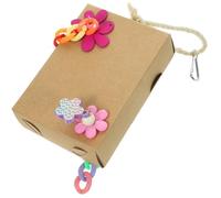 BELLIFFY Parrot Cage Colorful Paper Shredding Chewing Hanging Bird for Cockatiels Budgies and Parrots Cage Accessory