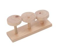BELLIFFY Parrot Hanging Ladder Wooden Climbing Toy for Hamsters Birds Engaging Exercise Platform for Parakeets Cockatiels Lovebirds Safe Reliable Pet Activity Stand