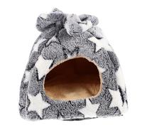 BELLIFFY Pet Rat Sleeping House with Soft Fleece Liner Hamster Hideout Cabin for Guinea Pigs and Winter Warmth Cozy Animal Bed Suitable for Cages Sofas and Rooms