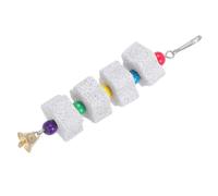 BELLIFFY Pet Teeth Grinding Stone Chew for Small Animals and Birds Attach to Bird Cage for Parrot Beak Care Versatile Chinchilla Squirrel Hamster Rabbit Chewing Block for Healthy Teeth and