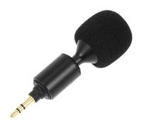 BELLIFFY Phone Microphone for Recording Microphone for Computer 3.5mm Straight Head Mic Bendable Microphone for Phone Laptop Tablet Live Streaming Microphone with Sponge Cover