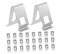 BELLIFFY Picture Frame Spring Clips 100pcs Metal Frame Back Plate Clips 2.50X2.20X1.20cm V Shaped for DIY Framing Projects Office