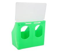 BELLIFFY Pigeon Pp Material with Lid Hanging Feeder Dual Compartment Spacesaving Design Feeding and Water Dispensing for Bird Cage and Pigeon Loft