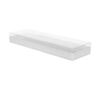 BELLIFFY Plastic Rectangle Lab Slide Case with Clear Plastic Slider Organizer for Microscope Glass Slides Lightweight Portable Storage Box with Tight Seal for Wet Sample Protection in