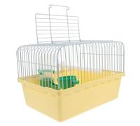 BELLIFFY Portable Bird Carrier Multi-use Birdcage for Parakeets and Animals Includes Stand Food Dish and Water Feeder Sturdy and Easy to Clean Design
