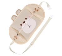 BELLIFFY Portable Car Rear Seat Foot Hammock with Bear Pattern Leg Rest Cushion for Airplane Travel and Office Desk Use Fit Automotive Footrest for Long Flights and Road Trips