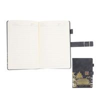 BELLIFFY Portable Daily Planner Notebook with Buckle, Chinese Style Vintage Design, Thickened Imitation Leather Cover and Paper, Convenient and Practical Agenda Notepad for Teachers