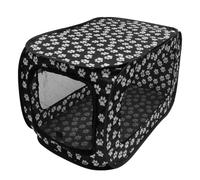 BELLIFFY Portable Dog Fence Tent with Tear-resistant Material Double Zipper Door Easy to Carry and Store Suitable for Small to Medium Pets Indoor and Outdoor Use Black