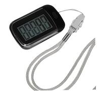 BELLIFFY Portable Fitness Pedometer with Waist Clip and Lanyard Simple One Button Step Counter for Walking Running Hiking Small Lightweight Tracker for Men Women Seniors