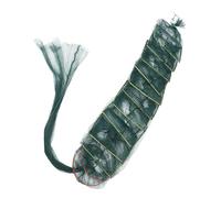 BELLIFFY Portable Foldable Nylon Shrimp and Crab Fishing Cage Net, 2.6M 13-Section Collapsible Cast Trap 8 Holes, Multi-Layer Hanging Mesh Basket for Freshwater and Saltwater Catch