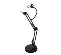 BELLIFFY Portable Microphone Stand Adjustable Table Top Mic Stand for Desktop Use Tabletop Support for Live Streaming Recording