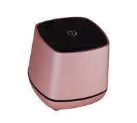 BELLIFFY Portable Mini Computer Speakers USB Powered Wired Small Desktop Sound System with Bass Stereo Volume Control Compact Rose Gold for Laptop Phone Office Home
