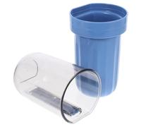 BELLIFFY Portable Transparent Toothbrush Holder with Toothpaste Storage Box Compact Travel Organizer Cup for Bathroom Camping Home Use Case Protects Brush Head and Prevents Deformation