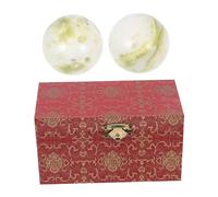 BELLIFFY Premium Jade Hand Exercise Balls for Finger Muscle Strengthening and Circulation Improvement Polished Meditation Baoding Balls for Stress Relief and Joint Health Portable Fitness