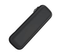 BELLIFFY Protective Pencil Case Holder for Pencil Gen Artificial Leather Hard Shell Storage Box with Zipper and Fixed Mesh Belt Multifunctional Pen and Accessory Organizer in Black