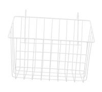 BELLIFFY Rabbit Hay Feeder Large White Hollow Cast Iron Basket for Small Animals Cage Hanging Rack Slow Feeding and Easy Cleaning Pet Accessory for Guinea Pigs and Bunnies