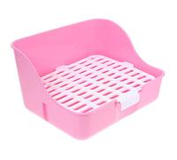 BELLIFFY Rabbit Potty Training Toilet Pet Toilet Tray for Small Animals Compact Litter Box for Rabbits Guinea Pigs and Ferrets Durable Lightweight Design Prevents Foot Scratches