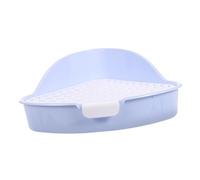 BELLIFFY Rabbit Potty Training Toilet Plastic Triangular Litter Box Odour-reducing Mesh, for Small Animals in Parks and Homes