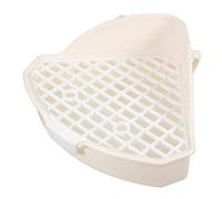 BELLIFFY Rabbit Triangle Potty Trainer Capacity Corner Litter Box for Small Animals Anti-leak and Washable Design Safe Mesh Edges Toilet for Rabbits and Guinea Pigs