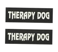 BELLIFFY Reflective Glow-in-the-dark Dog Vest Patch with Sturdy Leather Material and Wear-resistant Design, Suitable for Pet Harnesses and Service Dogs, Simple and Stylish Patch for Easy