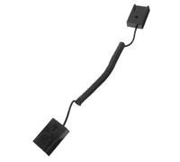 BELLIFFY Remote Control Tether Leash with Self Adhesive Hook Loss Extendable Spring Rope for Phones Tvs Multiple Devices Easy Installation Stylish Black Cable