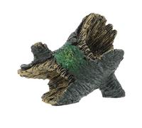 BELLIFFY Reptile Cave Hideout Aquarium Ornament Freshwater Resin Tree Trunk Decor for Turtle and Snake Habitat Versatile Safe Living Space for Aquatic and Terrestrial Pets