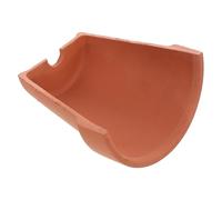 BELLIFFY Reptile Hideout Tortoise Basking Platform Reptile Hide and Cave Brown Pottery Clay Lightweight Multi-functional Basking Platform and Hiding Place for Lizards and Frogs