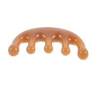 BELLIFFY Resin Massage Comb Wide Tooth Scalp Acupoint Massager Comb Portable Five-Prong Relaxation Hair Scalp Tool Suitable for Stress Relief and Head Therapy