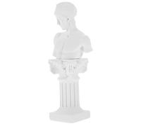 BELLIFFY Resin Roman Column Statue Ornament for Home Decor White