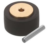 BELLIFFY Rubber and Copper Pinch Roller Bearing Wheel for Audio Tape Recorder Stable Non-distorting Pulley Guide for Cassette Machine Repair and Maintenance