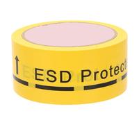 BELLIFFY Self Adhesive Warning Tape Roll Electrostatic Caution Sticker Label Static Warning Tape PVC 4.8CM Wide x 18 Meters Long