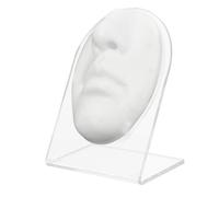 BELLIFFY Simulation Piercing Practice Fake Face Model with Stand Flexible Silicone Nose Mouth Training Tool for Schools Salons and Piercing Shops Realistic Body Part Display