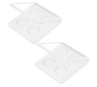 BELLIFFY Single Color Eyeshadow Box 3.1 x 3 Inch Sturdy Makeup Case for Blush and Powder Storage at Home or On-the-go