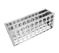 BELLIFFY Slot Stainless Steel Test Tube Holder for Chemistry Lab Reusable Sampling Tube Storage Rack with Stable Portable Design Smooth Rounded Corners for Safe Laboratory Use Fits